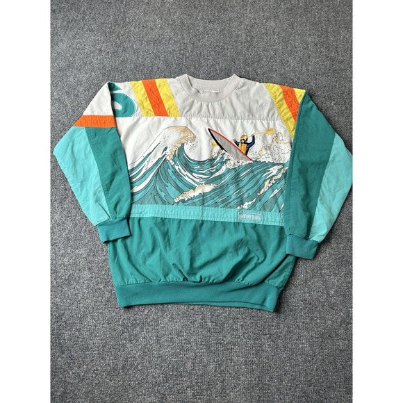 adidas Other - Mens Adidas Devils Toenails Amuza River Kayak Sweatshirt Teal, Size XL